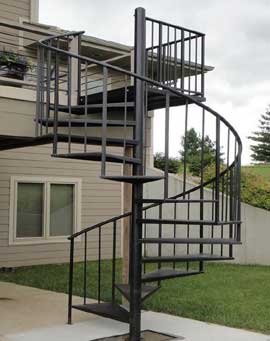 Metal Curved Staircase